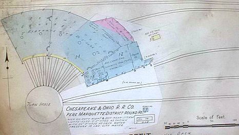 PM Port Huron MI Roundhouse Map